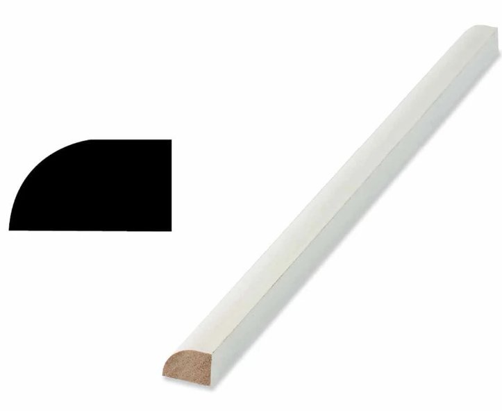 PB126 1/2 in. x 3/4 in. PFJ Pine Wood Baseboard Shoe Molding - PBSbuild