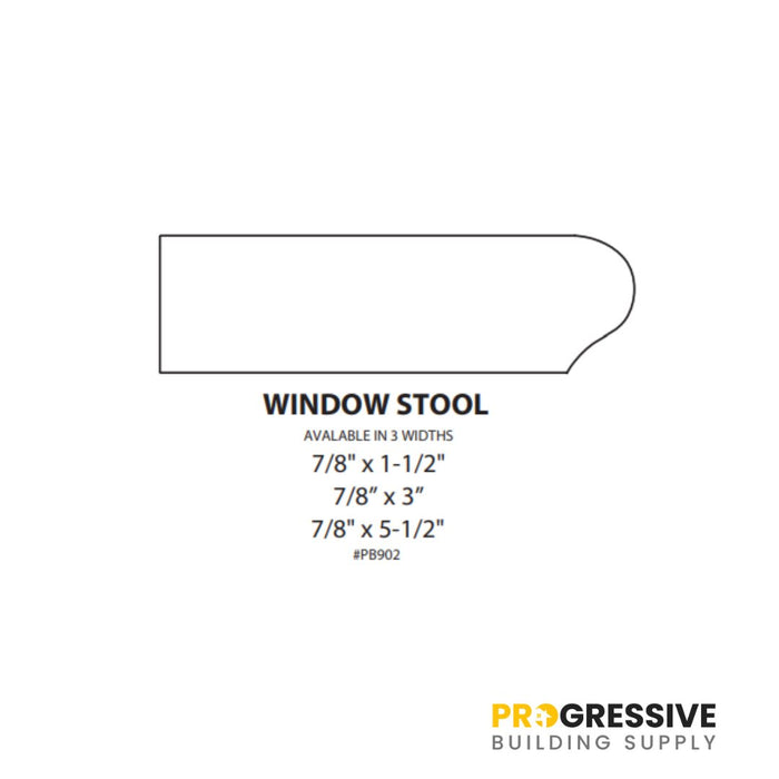 Poplar Sill - 7/8 x 1 - 1/2 (SKU: #PB902) - PBSbuild