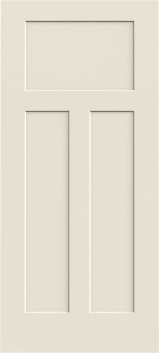 Three Panel Craftsman Smooth Style Interior Door - PBSbuild