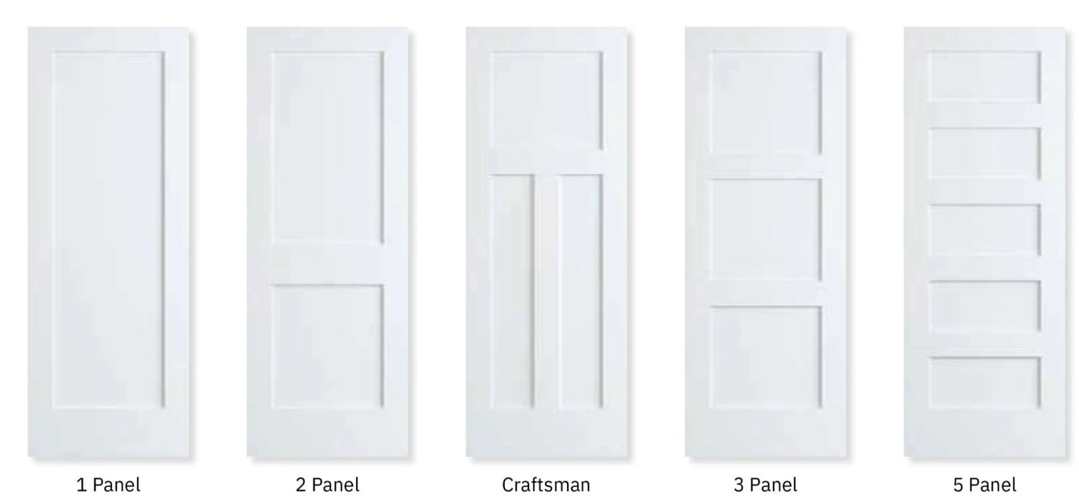 Two Panel Modeling White Shaker Style Doors