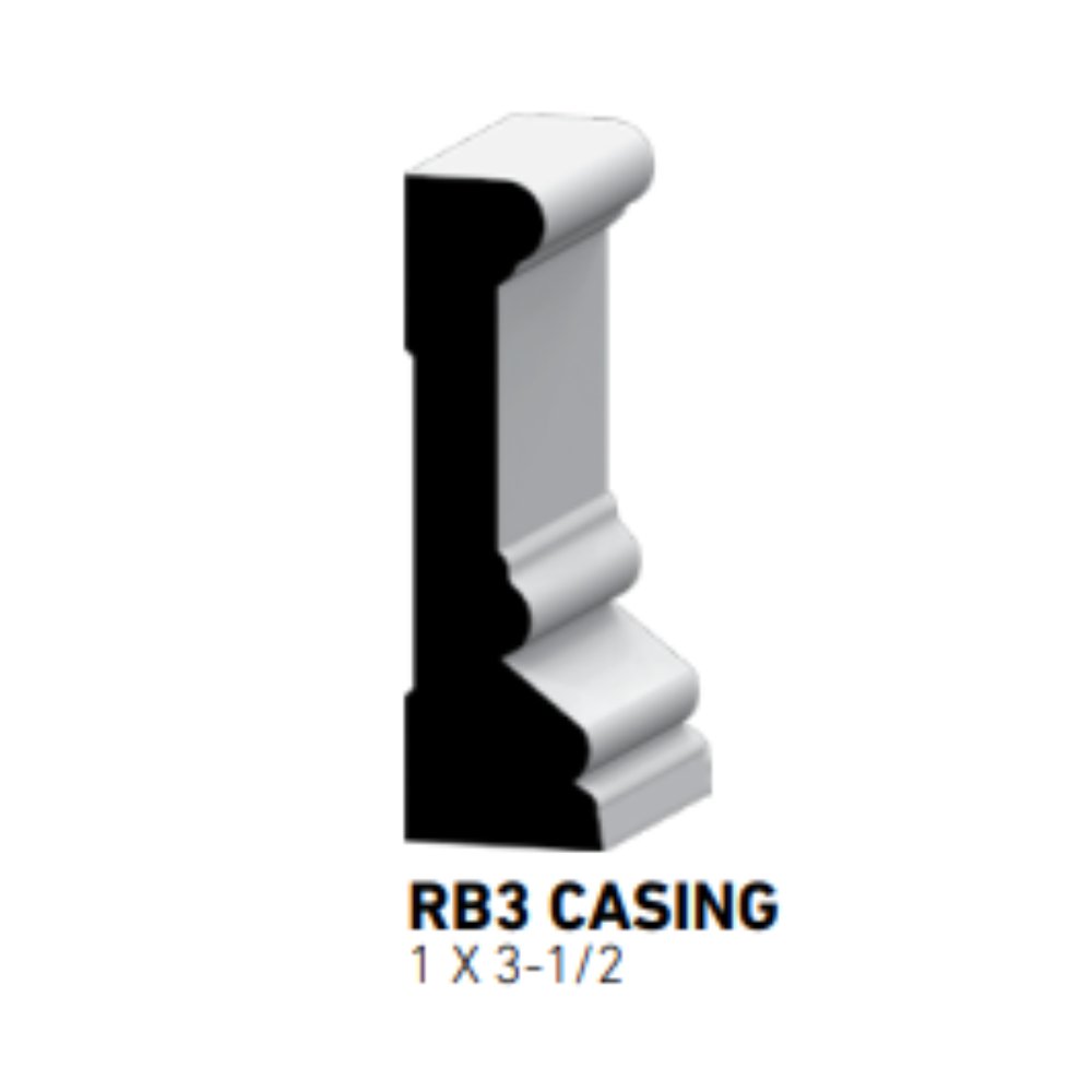 MDF Casing - 1 x 3-1/2 (SKU: #RB3) — PBSbuild